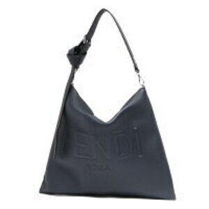 Fendi After Bag Shoulder Tote Clutch Blue Navy Blue Palladio AMAC